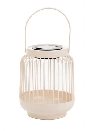Solární lucerna | FONAR | ecru | 12,5x12,5x11,5 cm | 885643 Homla
