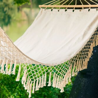 Houpací síť | WOBBLE | ecru | 100x200 cm | 969632 Homla