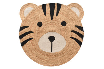 Jutový kulatý koberec NEO - TIGER 50801 O 100 cm Mybesthome