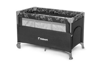 Cestovní postýlka Kidnort Stugan tmavě šedá