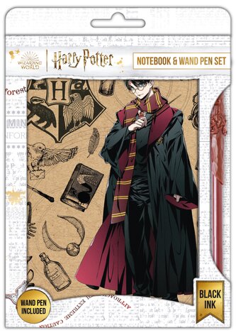 Harry Potter blok s perem (Navy & Gold) DPL6