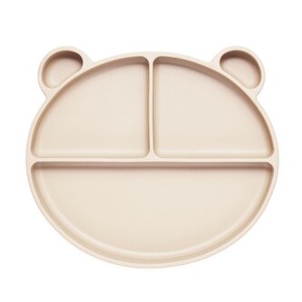 Silikonový dělený talíř Kidnort Retter světlý