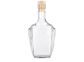 Láhev sklo  500ml BONAPARTE se zátkou HŘÍBEK