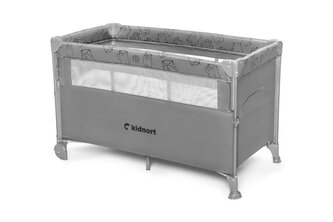 Cestovní postýlka Kidnort Näste světle šedá