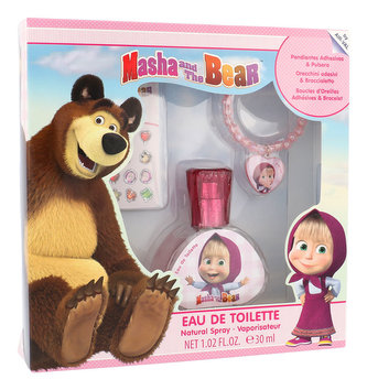 Disney Masha and The Bear toaletní voda 30 ml + náušnice + náramek