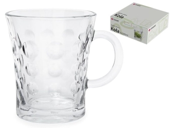 Hrnek sklo 280ml  KOLA 6ks