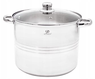 Hrnec nerez ¤26x21cm 10L  STOCK skleněná poklice