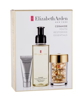 Elizabeth Arden Ceramide čisticí olej 100 ml + pleťové sérum v kapslích Advanced Ceramide Capsules 30 ks + pleťové sérum Superstart Skin Renewal Booster 5 ml