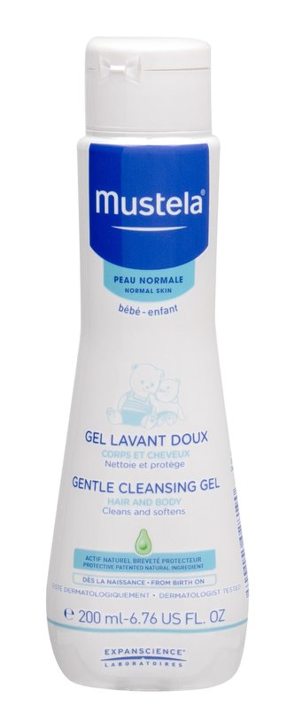 Mustela Bébé Sprchový gel Gentle Cleansing Gel 200 ml Hair and Body pro děti