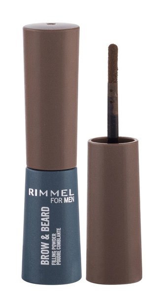 Rimmel London For Men Pudr na obočí Brow & Beard 0,7 g 002 Medium Brown pro muže