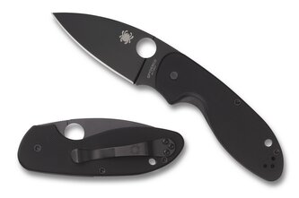 Spyderco C216GPBBK Efficient vreckový nôž 7,5cm, čierna, G10