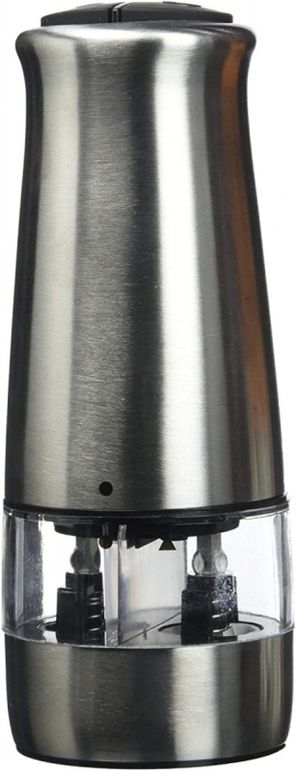 KESPER Elektrický nerezový mlýnek na pepř a sůl 17,5 cm, se dvěma mlecími mechanismy