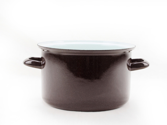 BELIS/SFINX Smaltovaný hrnec STANDARD hnědý 18 cm, 2,6l