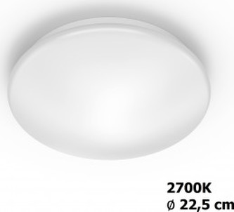 Moire SVÍTIDLO STROPNÍ LED 6W 600lm 2700K, bílá