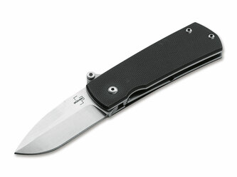 Böker Plus 01BO361 Shamsher automatický nôž 5 cm, čierna, G10, nylonové puzdro