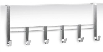 ZELLER Věšák na dveře 6 háčků, 51x8x20,5cm