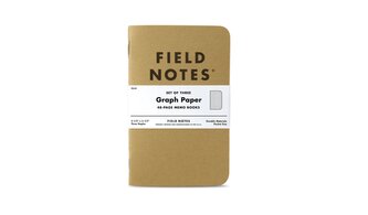 Field Notes FN-01 Original Kraft poznámkový blok s grafmi v 3-balení