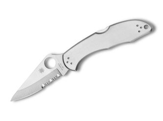 Spyderco C11PS Delica 4 Stainless vreckový nôž 7,5 cm, celooceľový