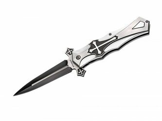 Magnum 01LG281 Crusader vreckový nôž 10 cm, čierna, hliník
