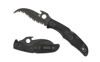 Spyderco C12SBBK2W Matriarch 2 Lightweight Black taktický nôž 9,1 cm, čierna, FRN
