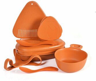 Light My Fire 2418410310 Outdoor MealKit 8-dielna súprava riadu do prírody, oranžová