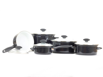 Belis Smaltovaná sada nádobí Standard Plus 5 ks