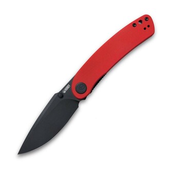 Kubey KU344I Momentum Red vreckový nôž 8,7 cm, čierna, červená, G10, spona