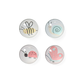 ZELLER Magnetky plastové motiv hmyz, průměr 2,5cm