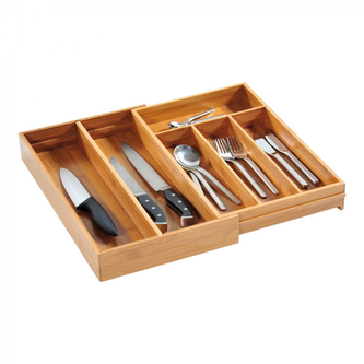 KESPER Zásobník na příbory roztahovací bambus