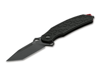 Böker Plus 01BO151 Yokai taktický nôž 9,5 cm, čierna farba, G10, rozbíjač skla, nylonové puzdro