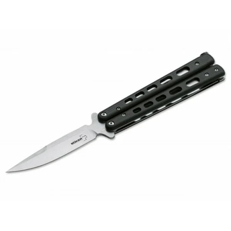 Böker Plus 06EX012 BALI SONG G-10 LARGE motýlikový nôž 10,2cm, čierna, G10