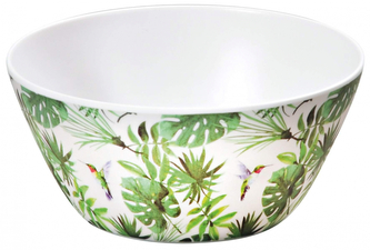 KESPER Plastová miska na ovoce a saláty, průměr 25 cm, výška 11 cm, motiv tropical