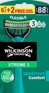 Wilkinson Xtreme3 Sensitive jednorazový holiaci strojček 8ks (W302400300)