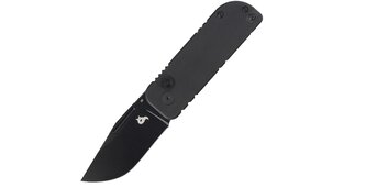 Fox Knives BF-758 BLACK NU-BOWIE vreckový nôž 6 cm, celočierny, G10