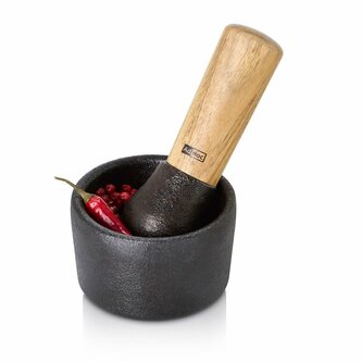 AdHoc MO12 Liatinový mažiar CAMO s paličkou 8 cm