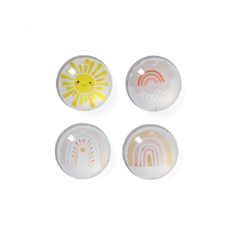 ZELLER Magnetky plastové motiv duha, průměr 2,5cm