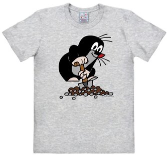 Pánské tričko Krteček: Rýč a kopec (XL) šedá bavlna