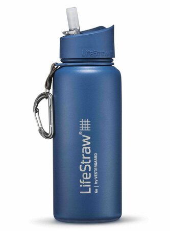 LSGOSSMB1 Lifestraw Go Stainless Steel Medium Blue Renew