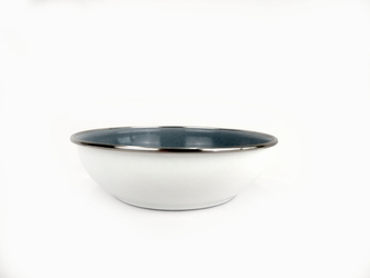 BELIS Smaltovaná miska malá bílá 18cm