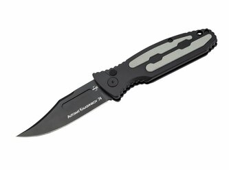 Böker Plus 01KALS136 KALASHNIKOV 74 AUTO BLACK automatický nôž 8,5 cm, celočierna, sivá, hliník, G10