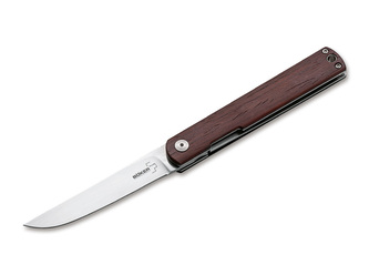 Böker Plus 01BO892 Nori Cocobolo vreckový nôž 7,5 cm, drevo Cocobolo, spona