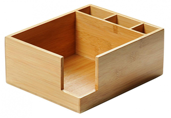 KESPER Box na ubrousky a příbory, bambus 21,5x18 cm