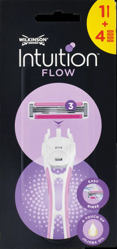 W950106000 Wilkinson Intuition Flow Hybrid dámsky holiaci strojček, 4 hlavice