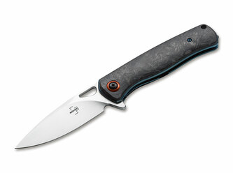 Böker Plus 01BO319 NEBULA vreckový nôž 9,2 cm, čierna, uhlíkové vlákna