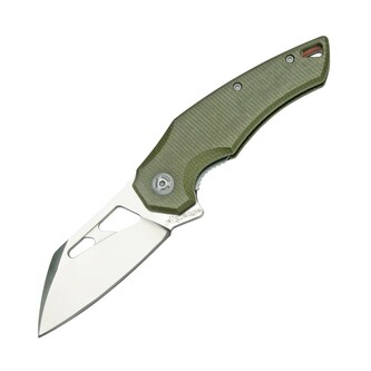 FOX knives FE-027 MOD EDGE ATRAX vreckový nôž 8 cm, zelená, micarta
