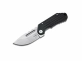 Böker Plus 01BO548 DVALIN FOLDER DROP vreckový nôž 7 cm, čierna, Stonewash, G10