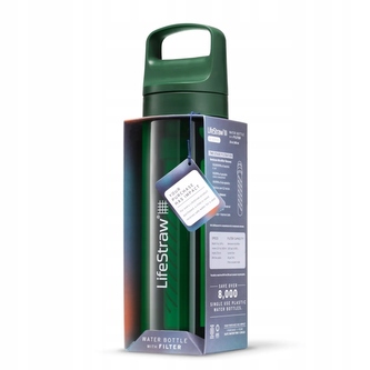 LGV422GRWW Lifestraw Go 2.0 Water Filter Bottle 22oz Terrace Green
