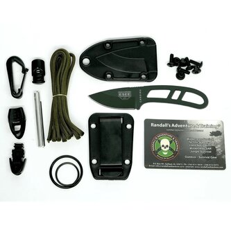 ESEE CAN-OD-KIT-E OD Candiru malý nôž na krk 5 cm, tmavozelená, puzdro, súprava na prežitie ESEE CAN-OD-KIT-E OD Candiru malý nôž na krk 5 cm, tmavozelená, puzdro, súprava na prežitie
