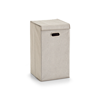 ZELLER Koš na špinavé prádlo textilní béžový 32x32x57cm