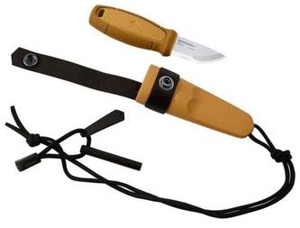Morakniv 12632 Eldris Yellow nôž na krk 5,9 cm, žltá, polymér, plastové puzdro, kresadlo